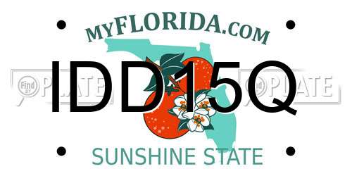 IDD15Q Florida License Plate