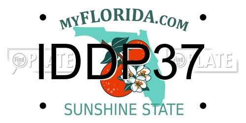 IDDP37 Florida License Plate