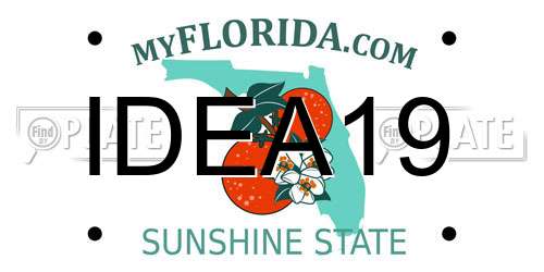 IDEA19 Florida License Plate