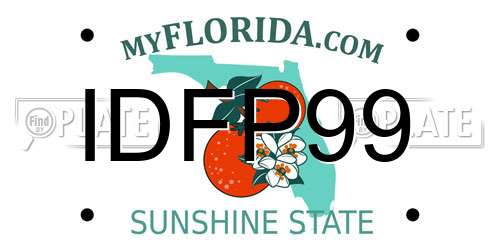 IDFP99 Florida License Plate