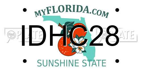 IDHC28 Florida License Plate