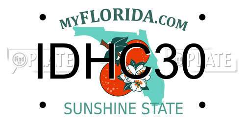IDHC30 Florida License Plate