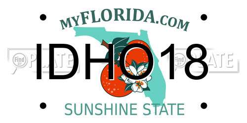 IDHO18 Florida License Plate