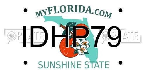 IDHP79 Florida License Plate