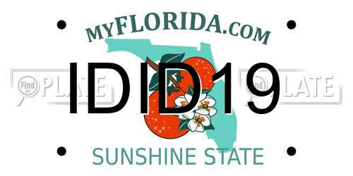 IDID19 Florida License Plate