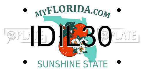 IDIL30 Florida License Plate