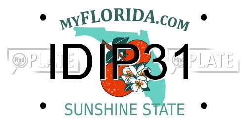 IDIP31 Florida License Plate