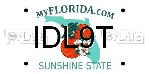 IDL9T Florida License Plate