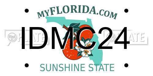 IDMC24 Florida License Plate