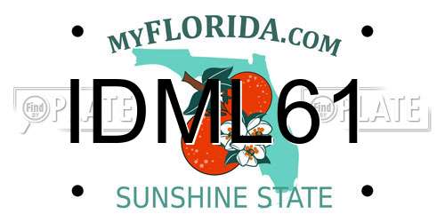 IDML61 Florida License Plate