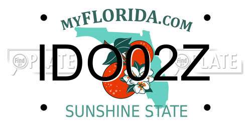 IDO02Z Florida License Plate