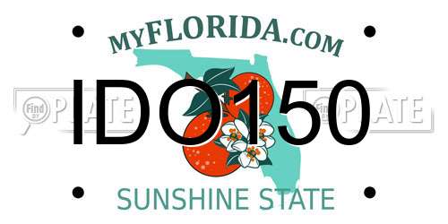IDO150 Florida License Plate