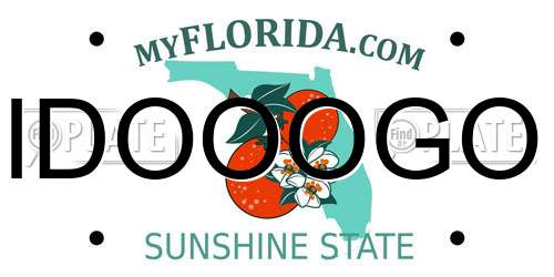 IDOOOGO Florida License Plate