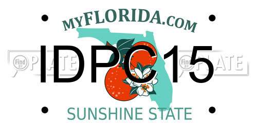 IDPC15 Florida License Plate