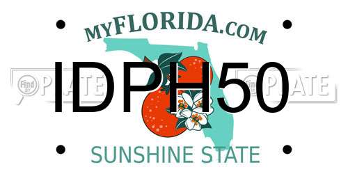 IDPH50 Florida License Plate