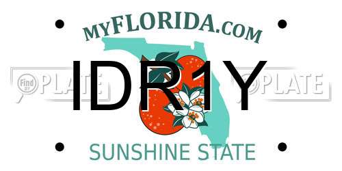IDR1Y Florida License Plate