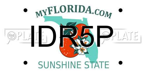 IDR5P Florida License Plate
