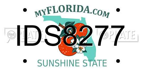 IDS8277 Florida License Plate