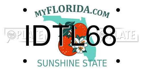 IDTL68 Florida License Plate