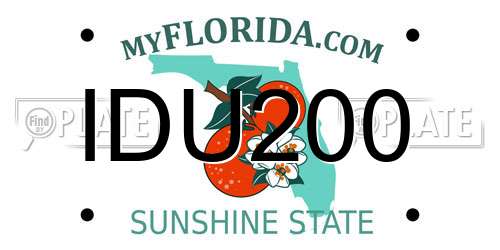 IDU200 Florida License Plate