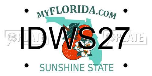 IDWS27 Florida License Plate
