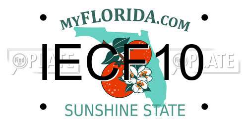 IECF10 Florida License Plate