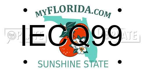 IECQ99 Florida License Plate