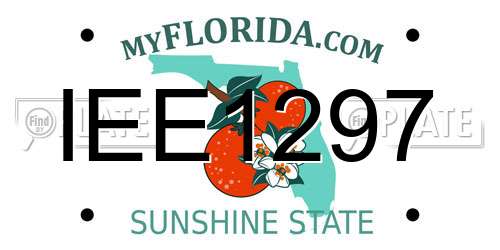IEE1297 Florida License Plate