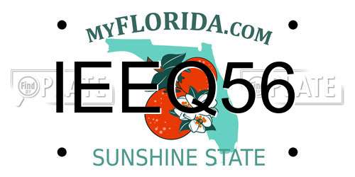 IEEQ56 Florida License Plate