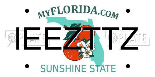 IEEZTTZ Florida License Plate