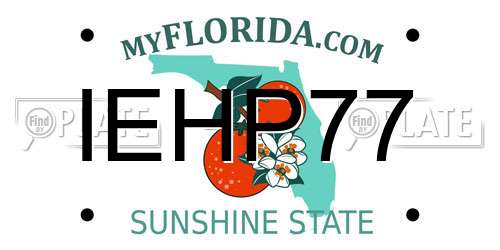 IEHP77 Florida License Plate