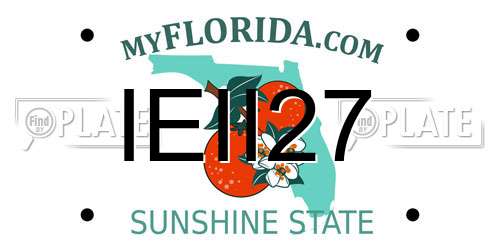 IEII27 Florida License Plate