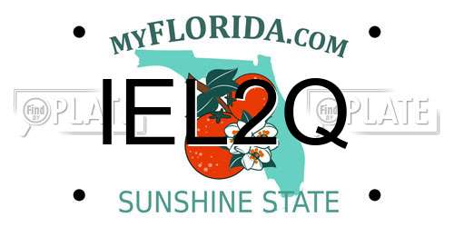 IEL2Q Florida License Plate