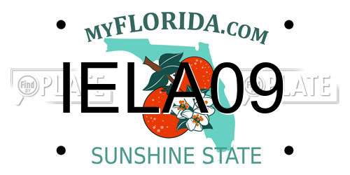 IELA09 Florida License Plate
