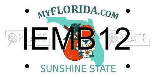 IEMB12 Florida License Plate