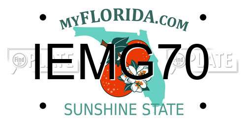 IEMG70 Florida License Plate