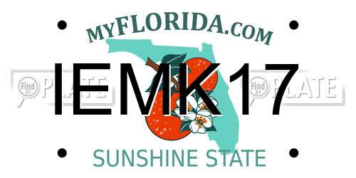 IEMK17 Florida License Plate