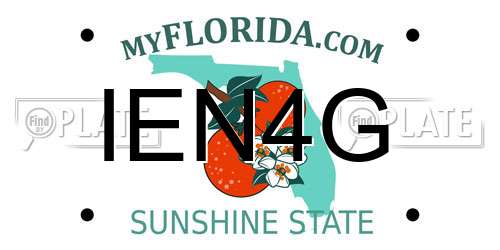 IEN4G Florida License Plate