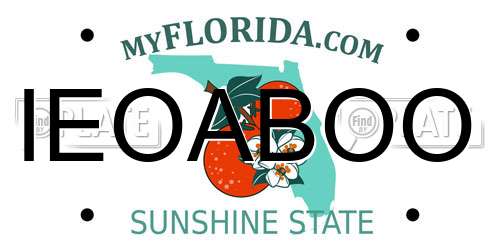 IEOABOO Florida License Plate