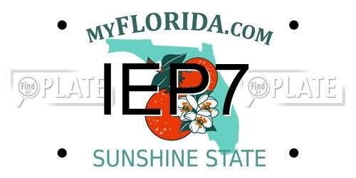 IEP7 Florida License Plate