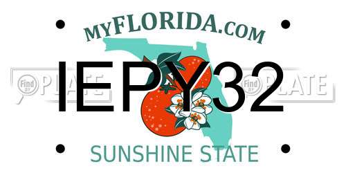 IEPY32 Florida License Plate