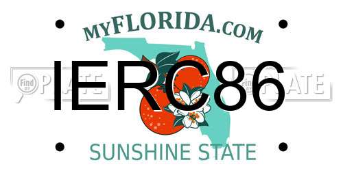 IERC86 Florida License Plate