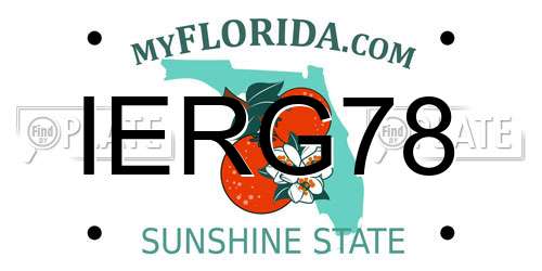 IERG78 Florida License Plate