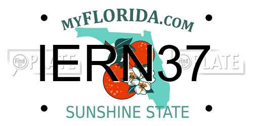 IERN37 Florida License Plate