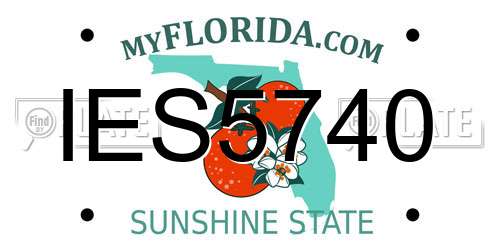 IES5740 Florida License Plate