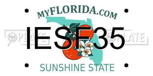 IESF35 Florida License Plate
