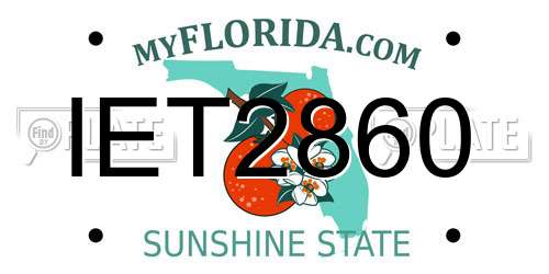 IET2860 Florida License Plate