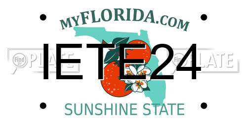 IETE24 Florida License Plate