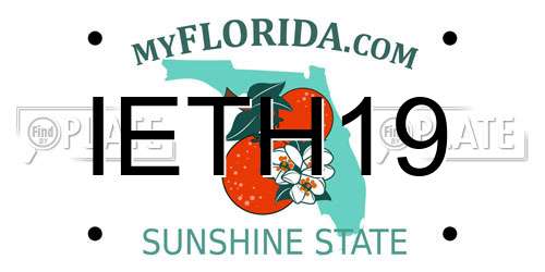 IETH19 Florida License Plate