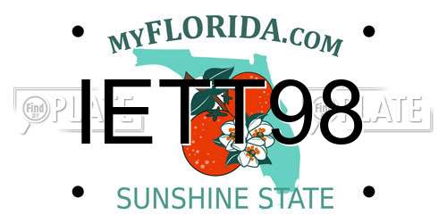 IETT98 Florida License Plate